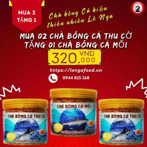 Combo | 02 Chà Bông Cá Mối Tặng 01 Chà Bông Cá Thu Cờ