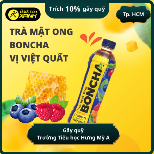 Trà Mật Ong Boncha Vị Việt Quất - Chai 450ml