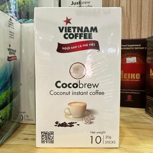 Cà Phê Hòa Tan Vị Dừa (Hộp 10 gói x 20g)