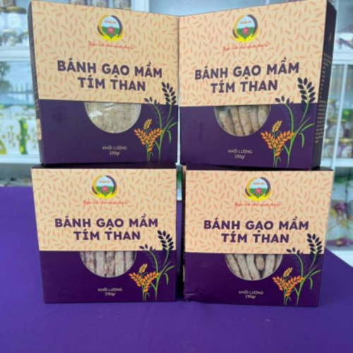 Bánh Gạo Mầm Tím Than (Hộp 240gr)